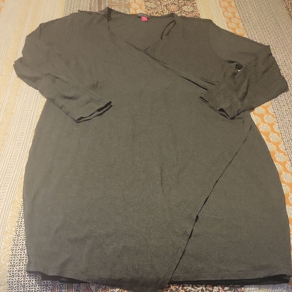 Vince Camuto Gray Wrap Dress